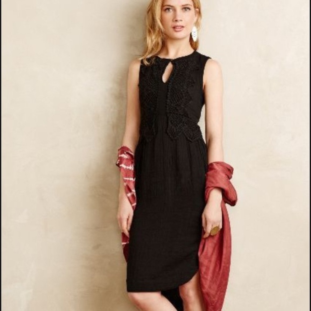 Anthropology Black Gypsy dress size L
